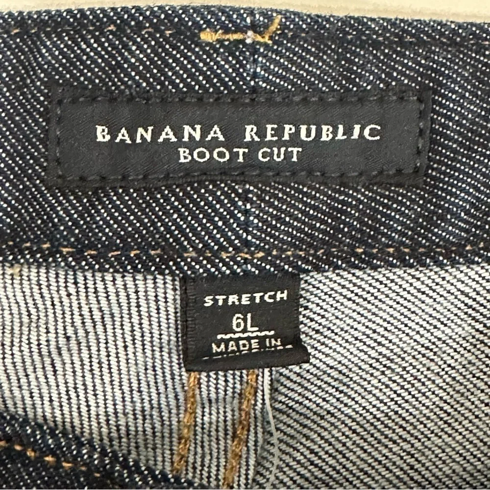 Banana Republic Boot Cut Jeans Dark Denim Long Length